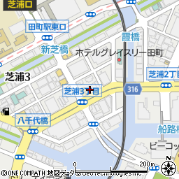 東京都港区芝浦3丁目11-5周辺の地図