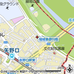 東京都稲城市矢野口3750-199周辺の地図