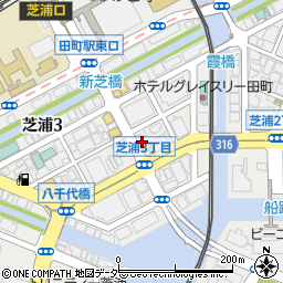 東京都港区芝浦3丁目11-9周辺の地図