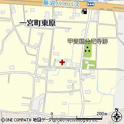 山梨県笛吹市一宮町東原630-1周辺の地図