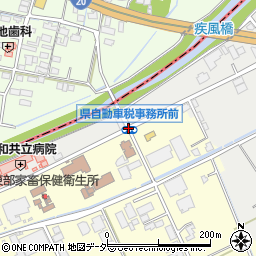 県自動車税事務所前周辺の地図