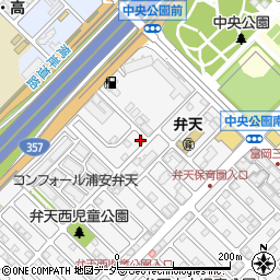 千葉県浦安市弁天1丁目22-55周辺の地図