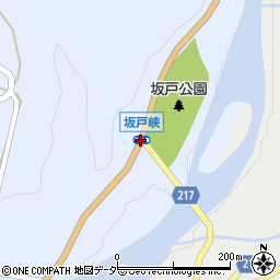 坂戸峡周辺の地図