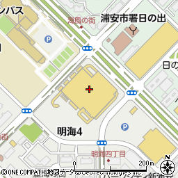 ヤオコー新浦安店周辺の地図
