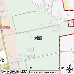 千葉県八街市木原周辺の地図