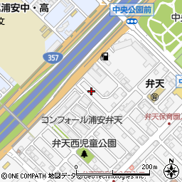 千葉県浦安市弁天1丁目22-43周辺の地図