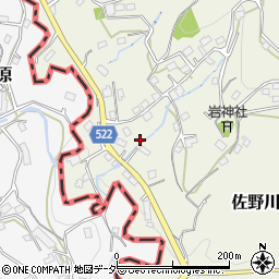 神奈川県相模原市緑区佐野川2445-1周辺の地図