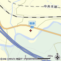 山梨県甲州市大和町鶴瀬534周辺の地図