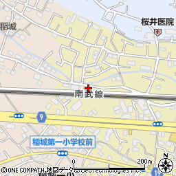 東京都稲城市矢野口930-4周辺の地図