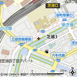東京都港区芝浦3丁目周辺の地図