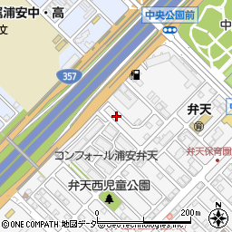 千葉県浦安市弁天1丁目22-42周辺の地図