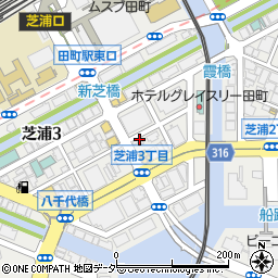 東京都港区芝浦3丁目11-10周辺の地図