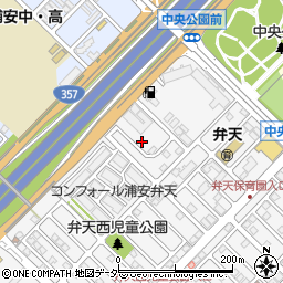 千葉県浦安市弁天1丁目22-34周辺の地図