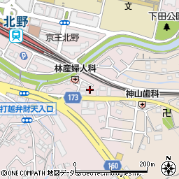 東京都八王子市打越町608-21周辺の地図