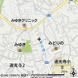 東京都多摩市連光寺2丁目27-15周辺の地図