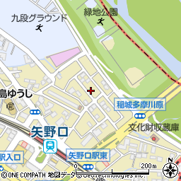東京都稲城市矢野口3750-135周辺の地図