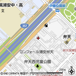 千葉県浦安市弁天1丁目22-41周辺の地図