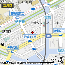 東京都港区芝浦3丁目11-13周辺の地図