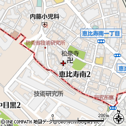 パークジャパン恵比寿南第３駐車場周辺の地図