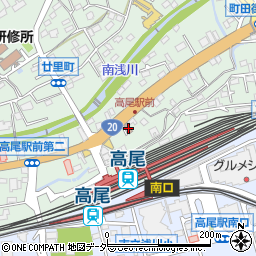 高尾警察署高尾駅前交番周辺の地図
