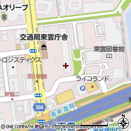 東京都江東区東雲2丁目周辺の地図