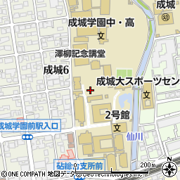 成城大学教務部　教務課周辺の地図