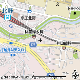 東京都八王子市打越町608周辺の地図
