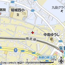 東京都稲城市矢野口158-4周辺の地図