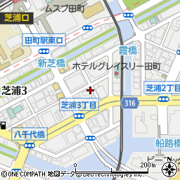 東京都港区芝浦3丁目11-1周辺の地図