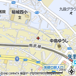 東京都稲城市矢野口158周辺の地図
