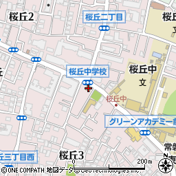 ファミリーマート桜丘３丁目店周辺の地図