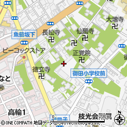 港区立御田小学校周辺の地図