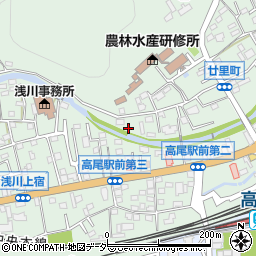 東京都八王子市廿里町43周辺の地図