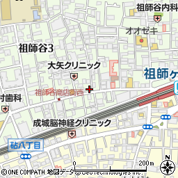 祖師谷大蔵駅前郵便局 ＡＴＭ周辺の地図