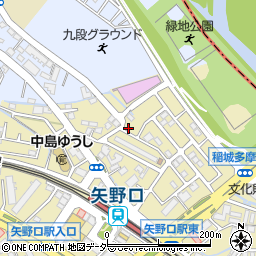 東京都稲城市矢野口3750-145周辺の地図