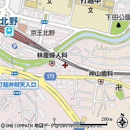 東京都八王子市打越町608-17周辺の地図