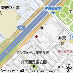 千葉県浦安市弁天1丁目22-37周辺の地図