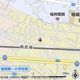 東京都稲城市矢野口898周辺の地図