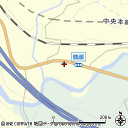 山梨県甲州市大和町鶴瀬544周辺の地図