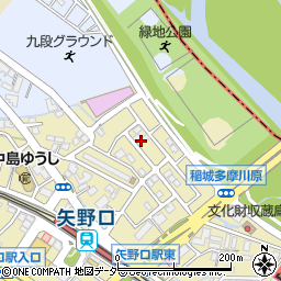 東京都稲城市矢野口3750-65周辺の地図