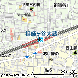 横浜銀行小田急祖師ヶ谷大蔵駅 ＡＴＭ周辺の地図