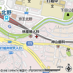 東京都八王子市打越町608-16周辺の地図