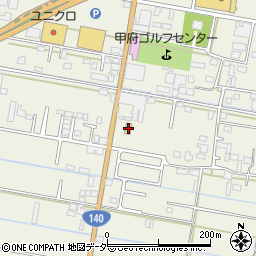 セブンイレブン甲府上阿原店周辺の地図