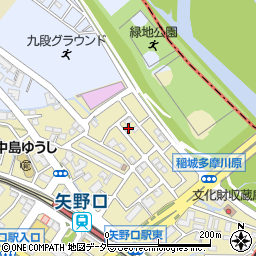 東京都稲城市矢野口3750-49周辺の地図
