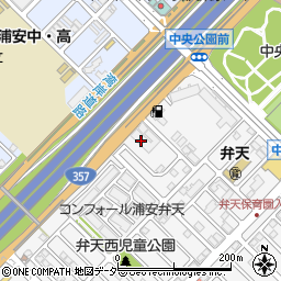 千葉県浦安市弁天1丁目22周辺の地図
