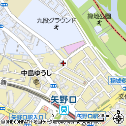 東京都稲城市矢野口3750-1周辺の地図