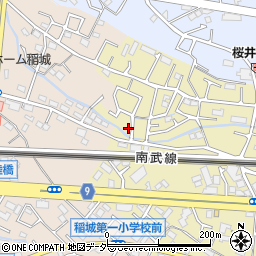 東京都稲城市矢野口32周辺の地図