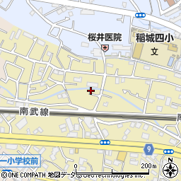 東京都稲城市矢野口888-5周辺の地図
