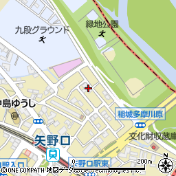 東京都稲城市矢野口3750-58周辺の地図