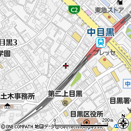 中目黒駅前歯科周辺の地図